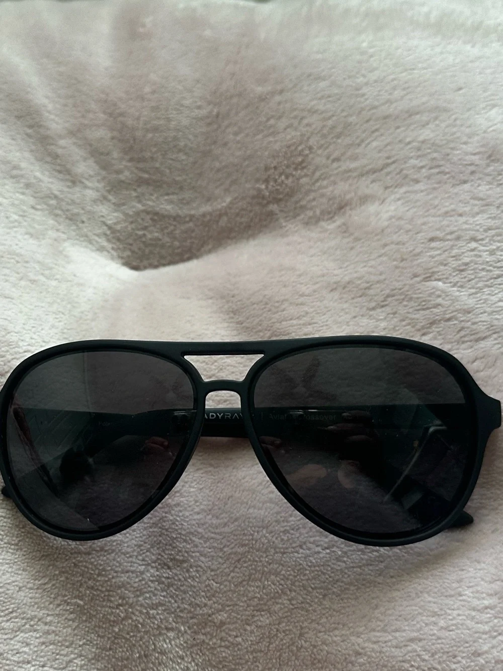 Women's Shady Rays Polarized Black Aviators - no scratches, worn once EUC